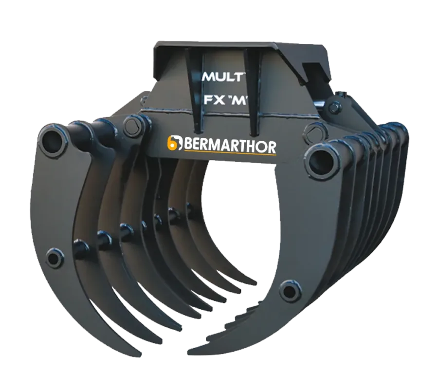 Garfo Agroflorestal MULTI FX M com Abertura de 1400 mm, para Escavadoras de 4T a 6T