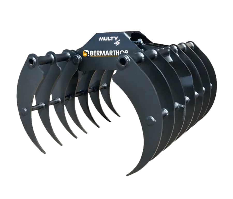 Garfo Agroflorestal MULTI S com Abertura de 1090 mm, para Escavadoras de 2.5T a 3.5T