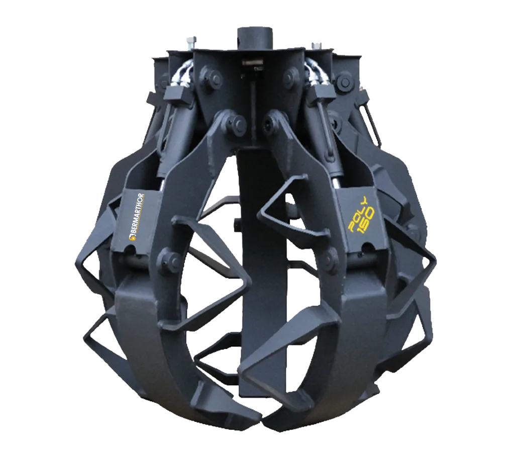 Garfo Lenha POLY 150: Reservatório Hidráulico 120L, para Escavadoras de 2.5T a 7.0T