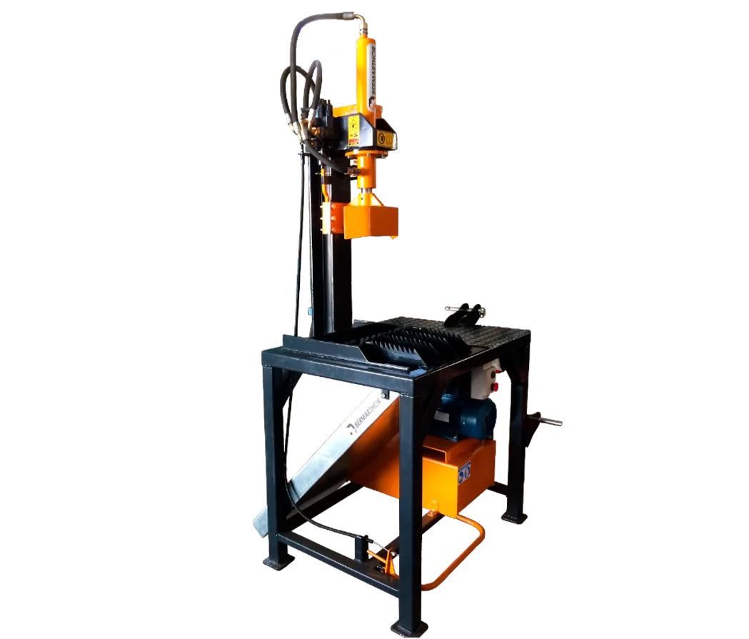 Descascadora Elétrica Cascathor T1: Corte 450 mm, Potência Mínima 8.14 Amp, Peso 300 Kg